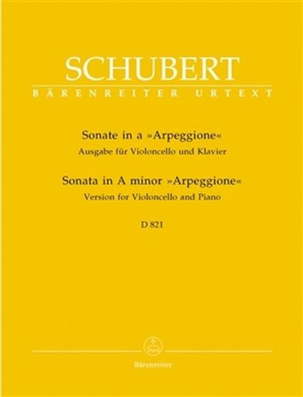 Sonáta a moll Arpeggione D 821 - vydání pro violoncello a klavír