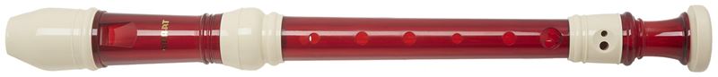 Sopránová zobcová flétna SMART WRS-228BM(RE) průhledná červená / slonová kost