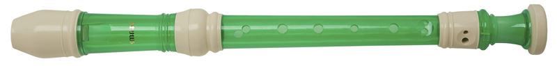 Sopránová zobcová flétna SMART WRS-228BM(GR) průhledná zelená / slonová kost