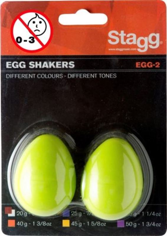 Vajíčka pár (zelená) Stagg EGG-2 GR