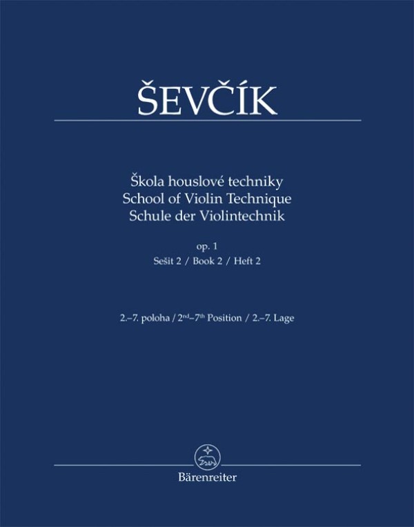 Škola houslové techniky op. 1, sešit 2, 2.-7. poloha