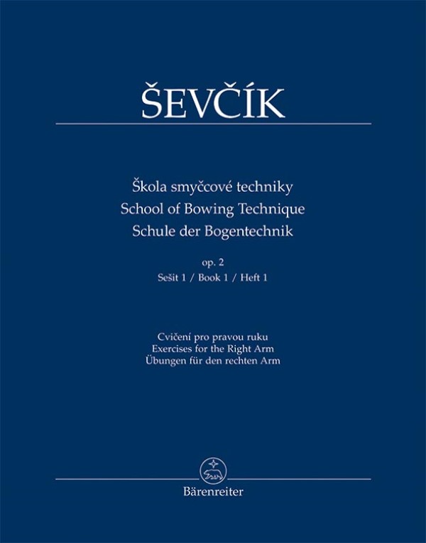 Škola smyčcové techniky op. 2, Sešit 1, Cvičení pro pravou ruku