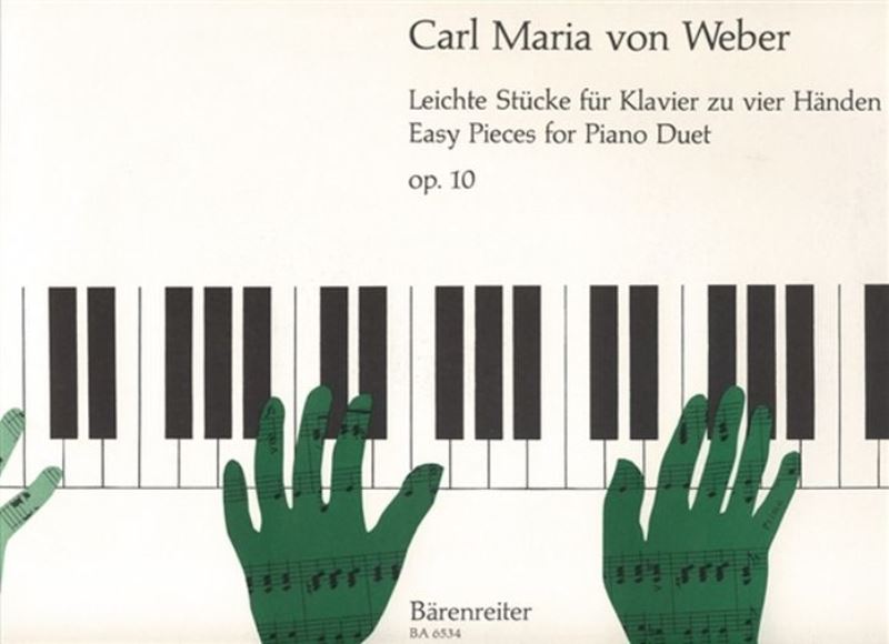 Snadné klavírní skladby pro 4 ruce op. 10 (Weber)