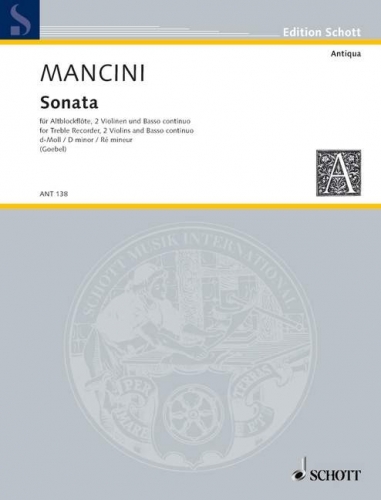 Mancini Francesco: Sonáta D dur