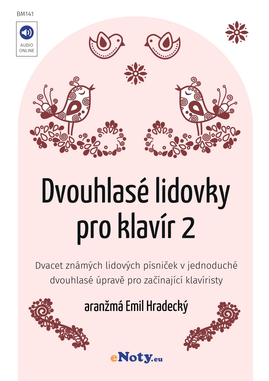 Dvouhlasé lidovky pro klavír 2 + audio online