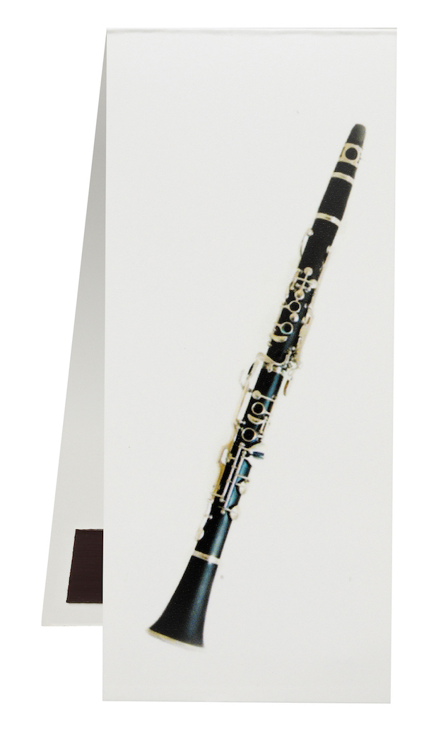 Záložka do knihy magnetická - klarinet
