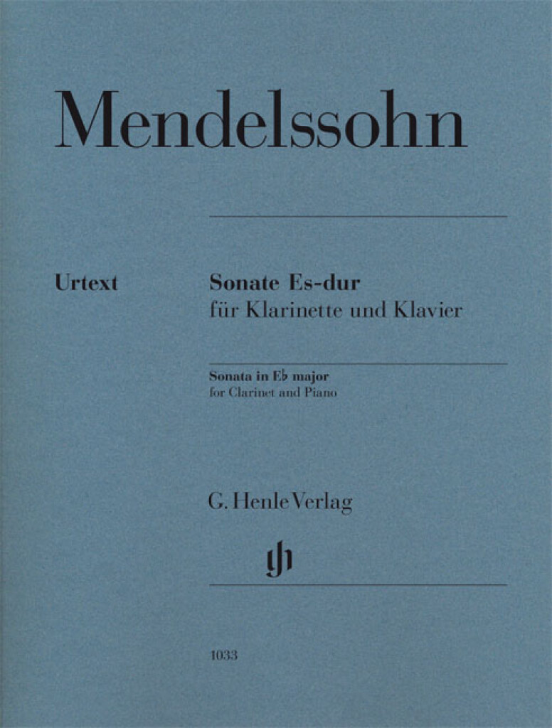 Felix Mendelssohn Bartholdy: Sonáta Es dur pro klarinet a klavír