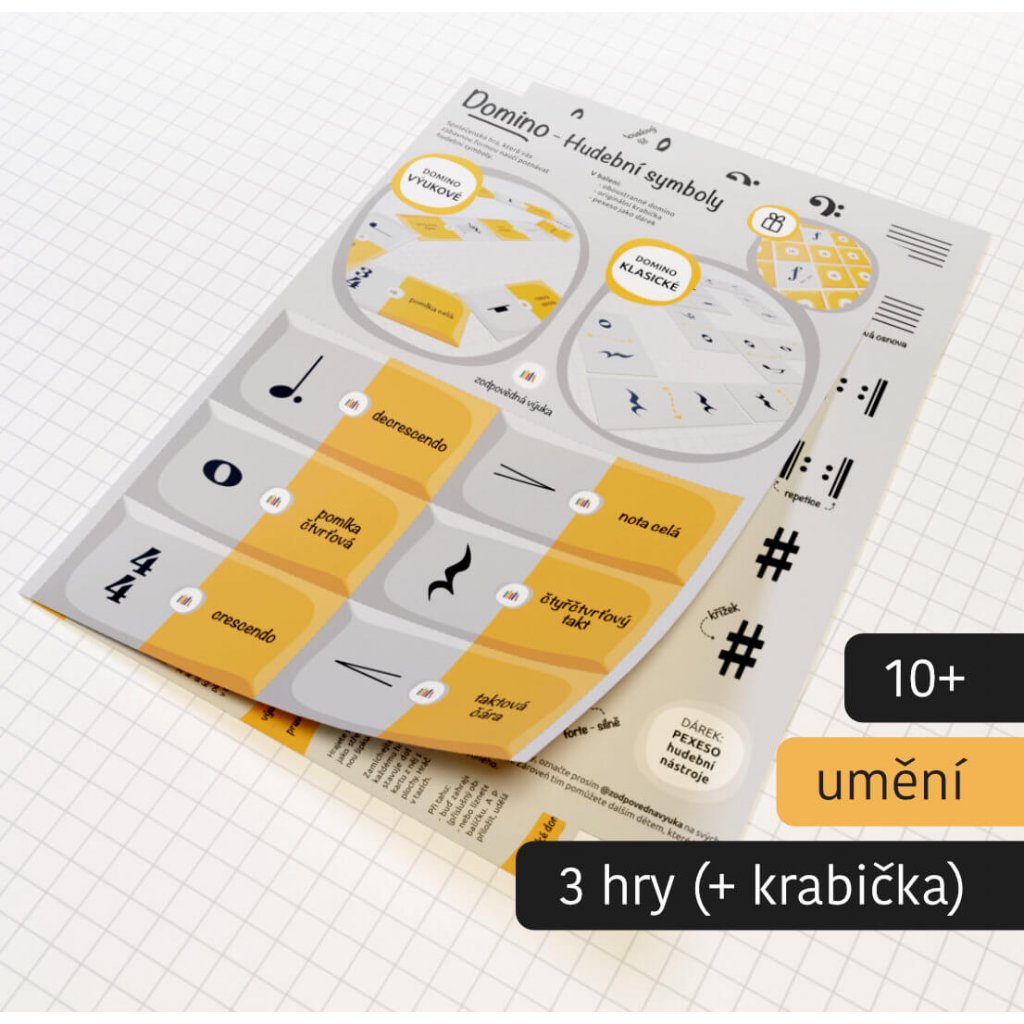 Domino / pexeso: Hudební symboly