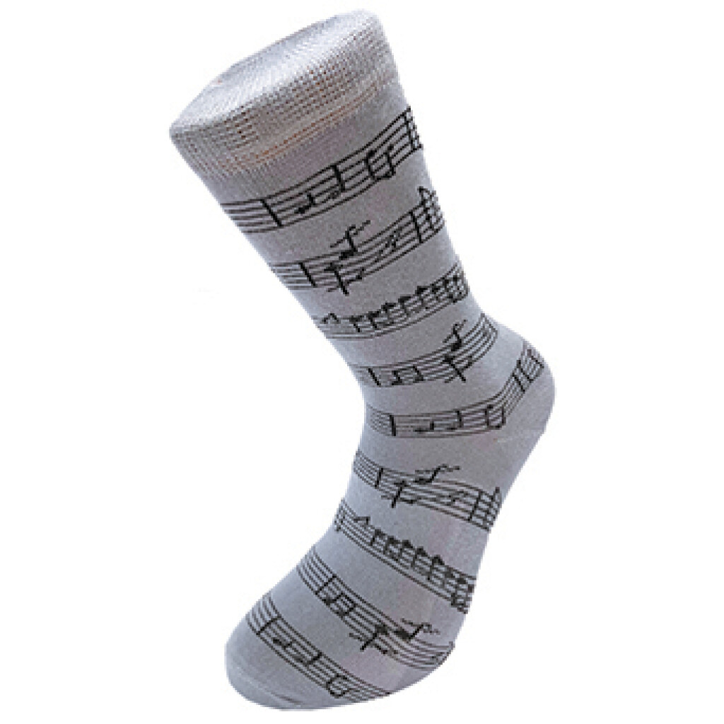 Ponožky - notový zápis (šedé)