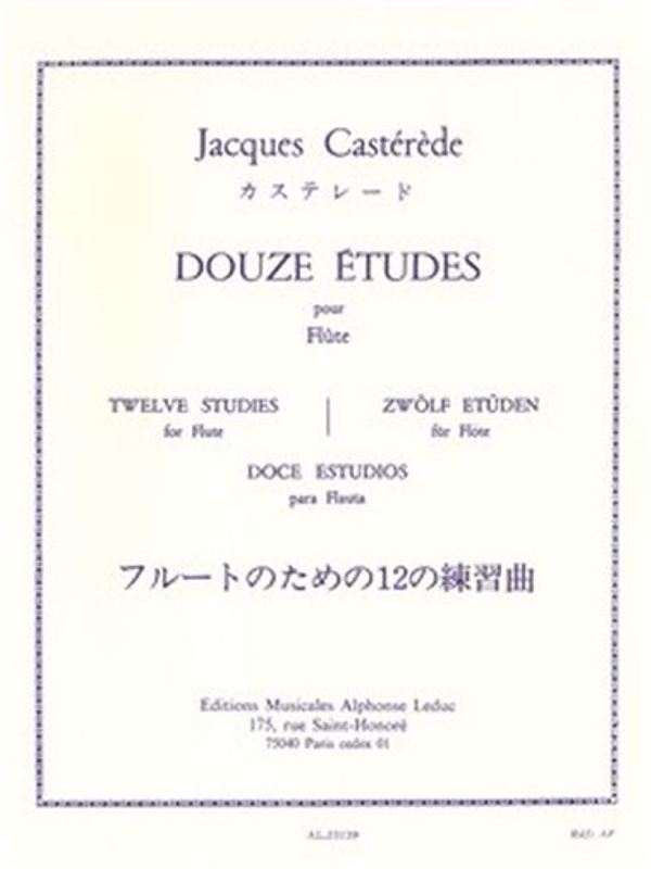 Douze Études Pour Flûte
