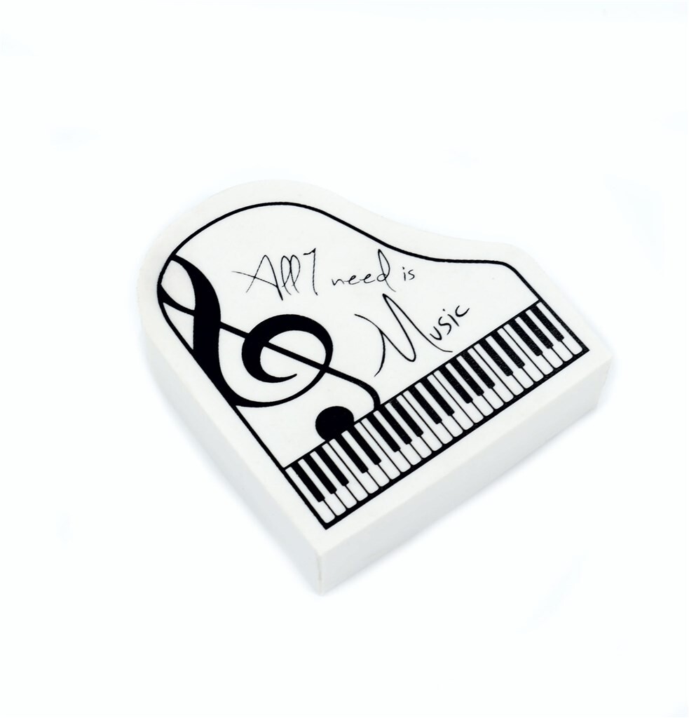 Guma piano + houslový klíč