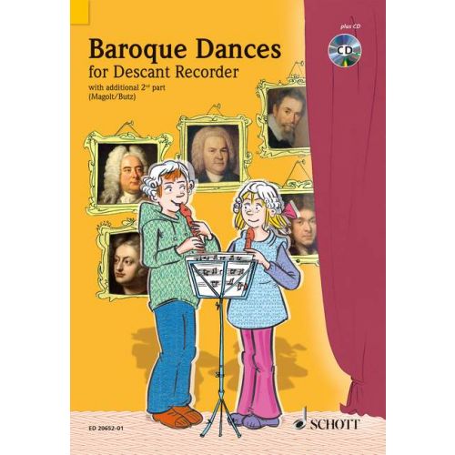 Barokní tance pro 2 flétny + CD