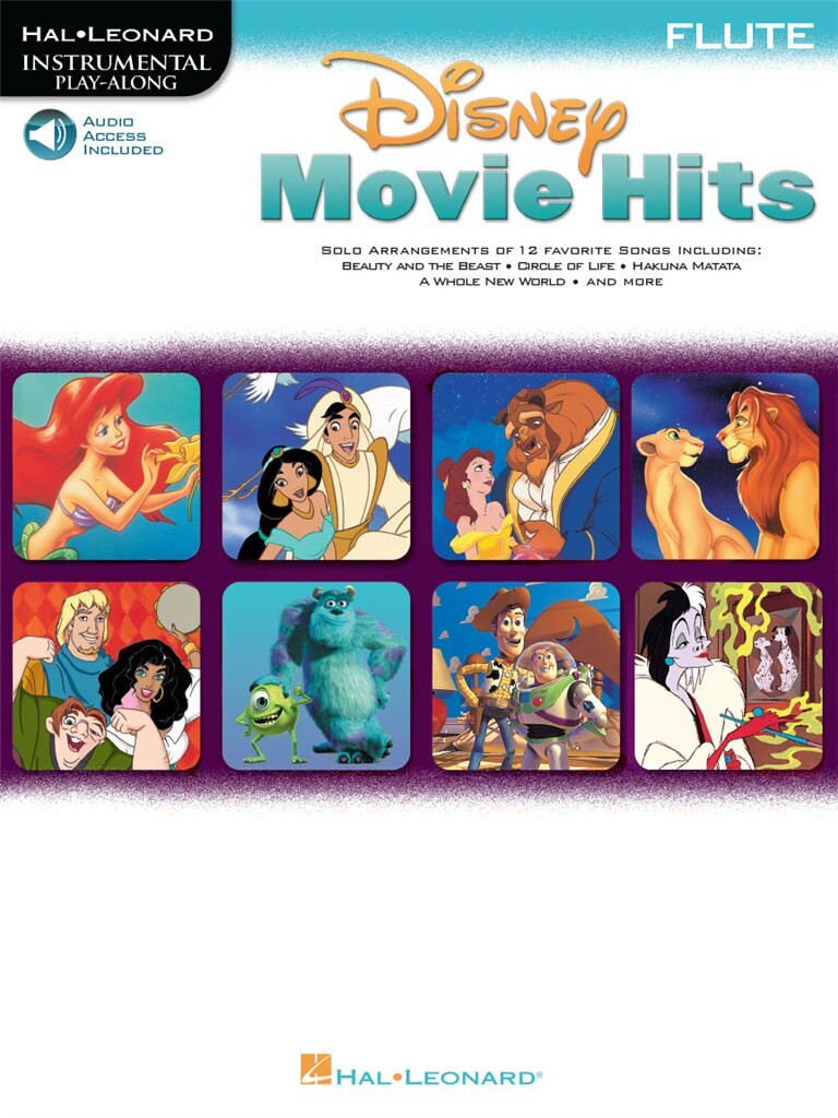 Disney Movie Hits for flute + audio