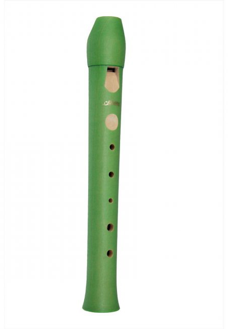 Dětská pětidírková zobcová flétna (zelená)