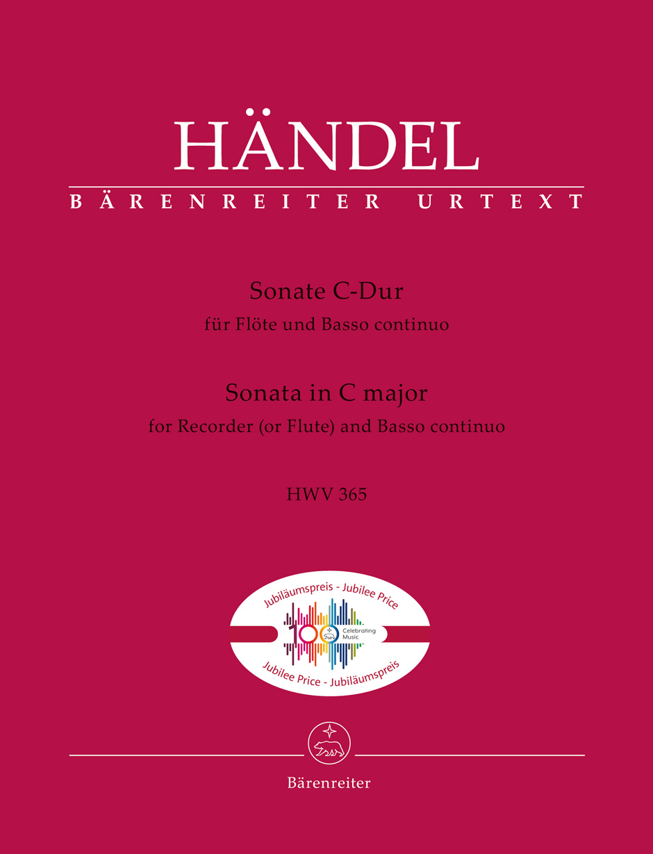 Sonata for Flute and Basso continuo C major (HWV 365)