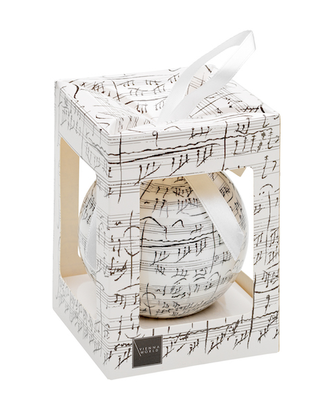 Vánoční ozdoba v dárkové krabičce - rukopis Beethoven
