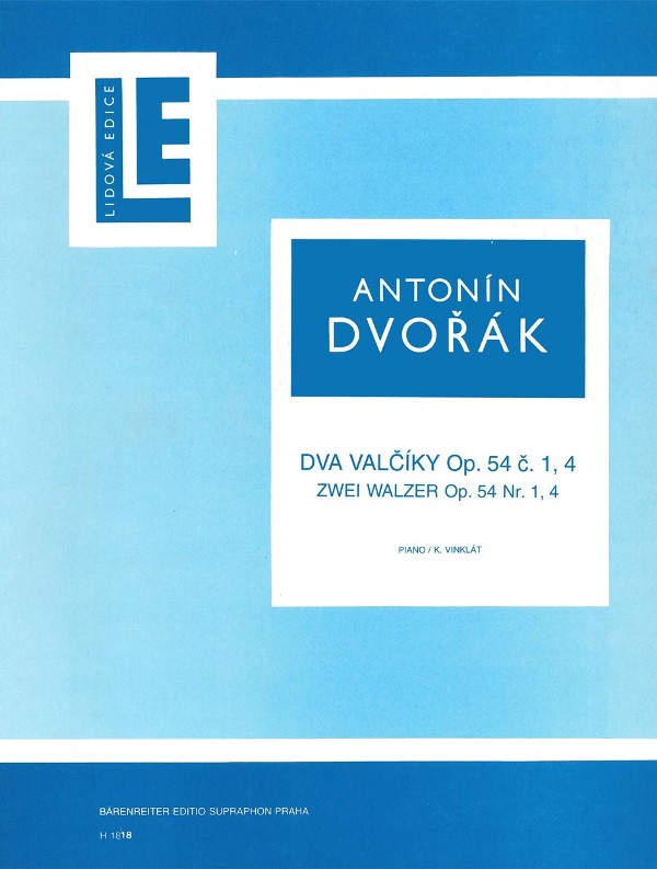 Dva valčíky (č. 1 A dur, č. 4 Des dur) op. 54