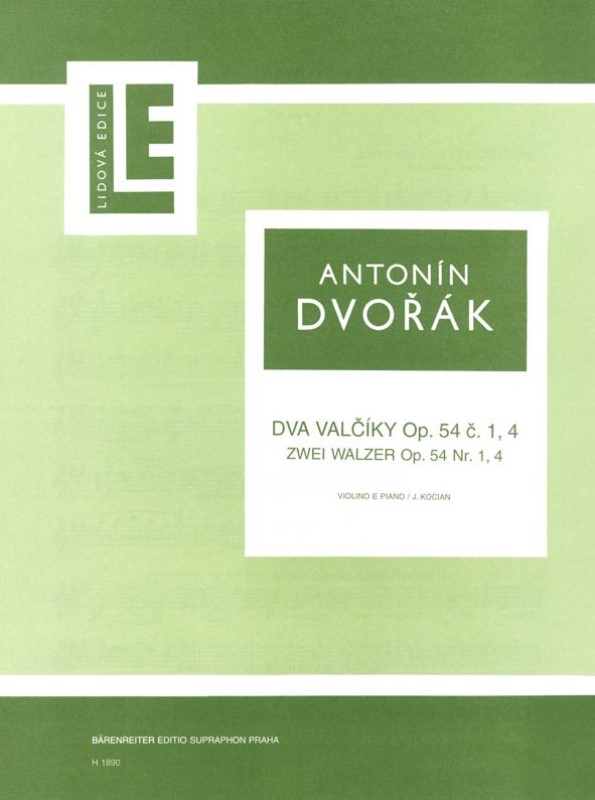 Dva valčíky op. 54 (č. 1 a 4)