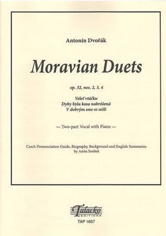 Moravian duets op. 32, č. 2, 3, 4