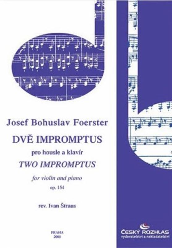 Dvě impromptus pro housle a klavír, op. 154