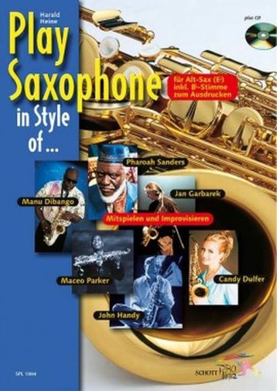 Play Saxophone in Style of ... + CD