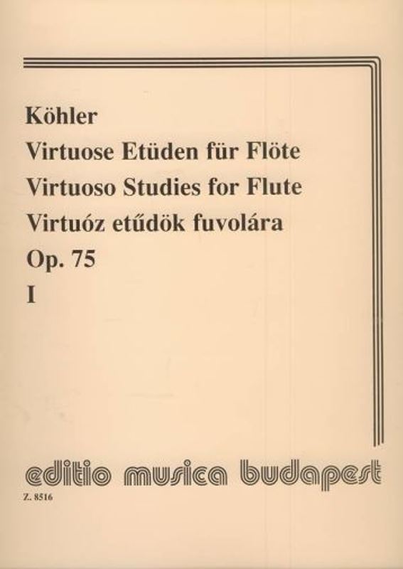 Virtuoso Studies for Flute op. 75, no. 1