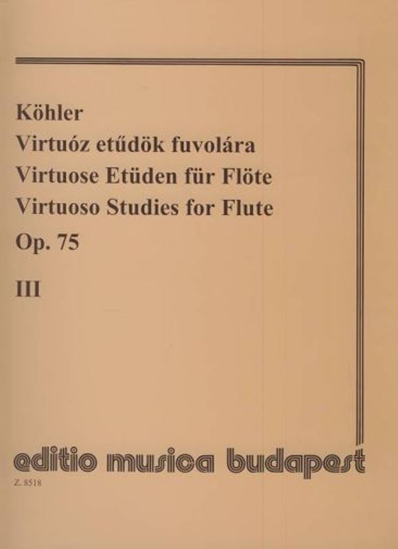 Virtuoso Studies for Flute op. 75, no. 3