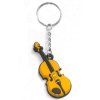 Přívěšek na klíče - Housle (oranžové)