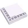 Papírové ubrousky - Klaviatura (33x33)