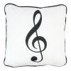 cushion g clef white