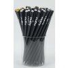 pencil with g clef silver foil crystal