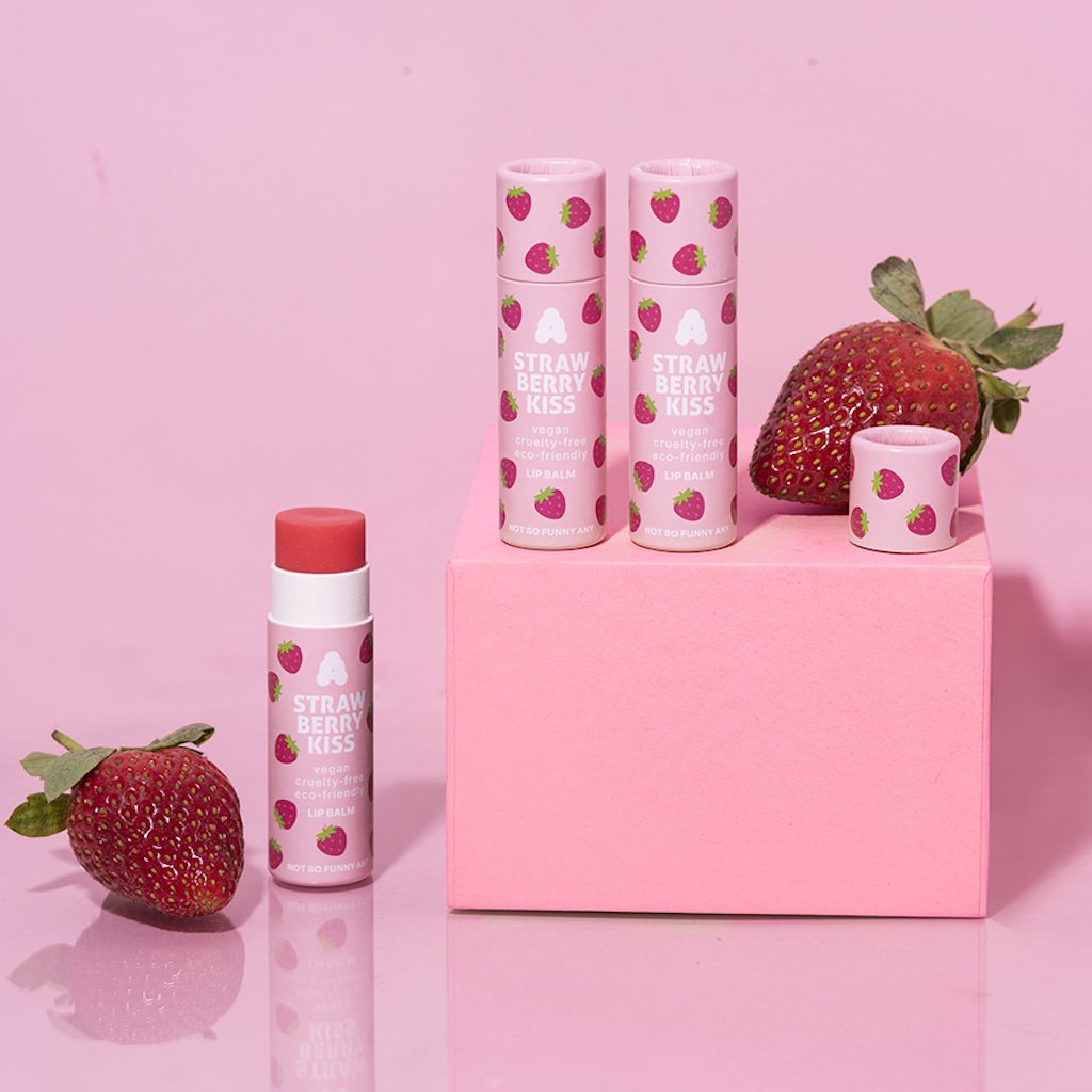 KISS ME Strawberry Tinted Lip Balm – Biovène Barcelona