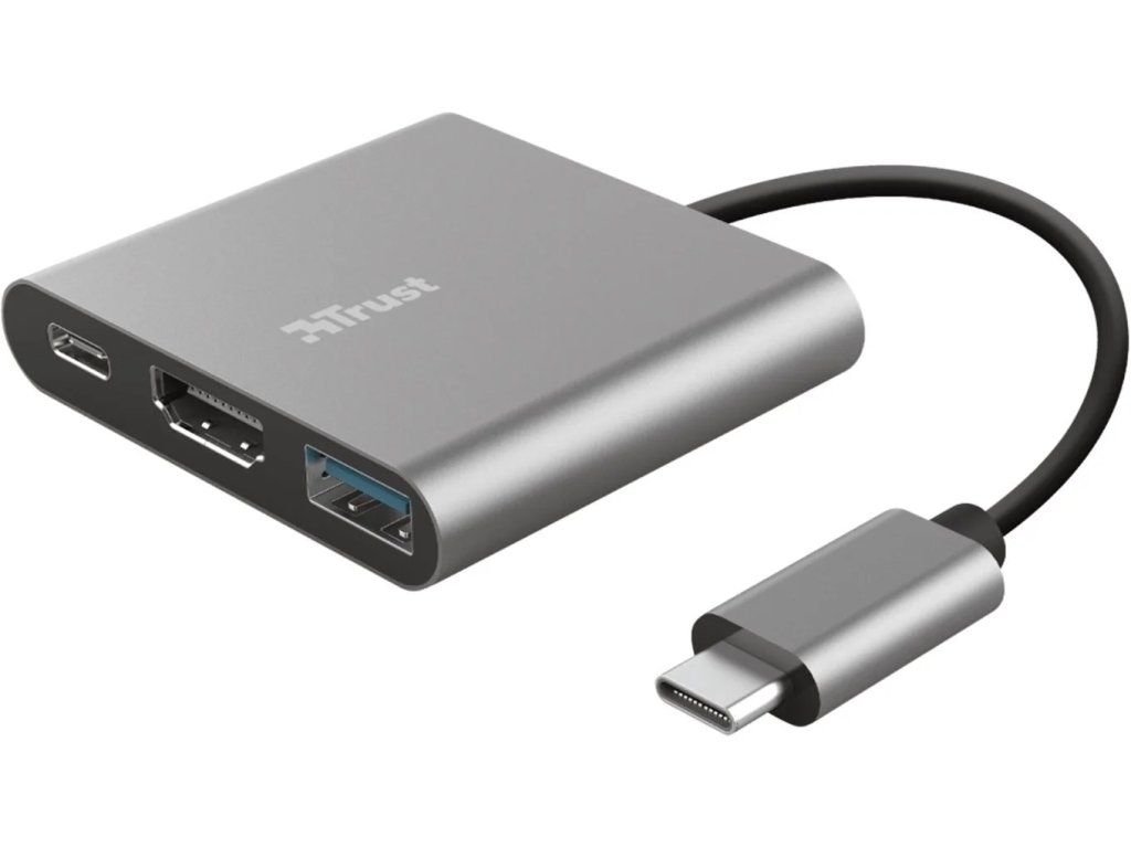 trust dalyx 3 in 1 multiport usb c adapter ien370133