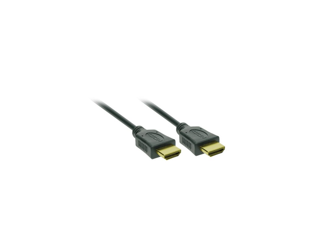 Solight HDMI kábel s Ethernetom, konektor HDMI 1.4 A - konektor HDMI 1.4 A, blister, 5 m