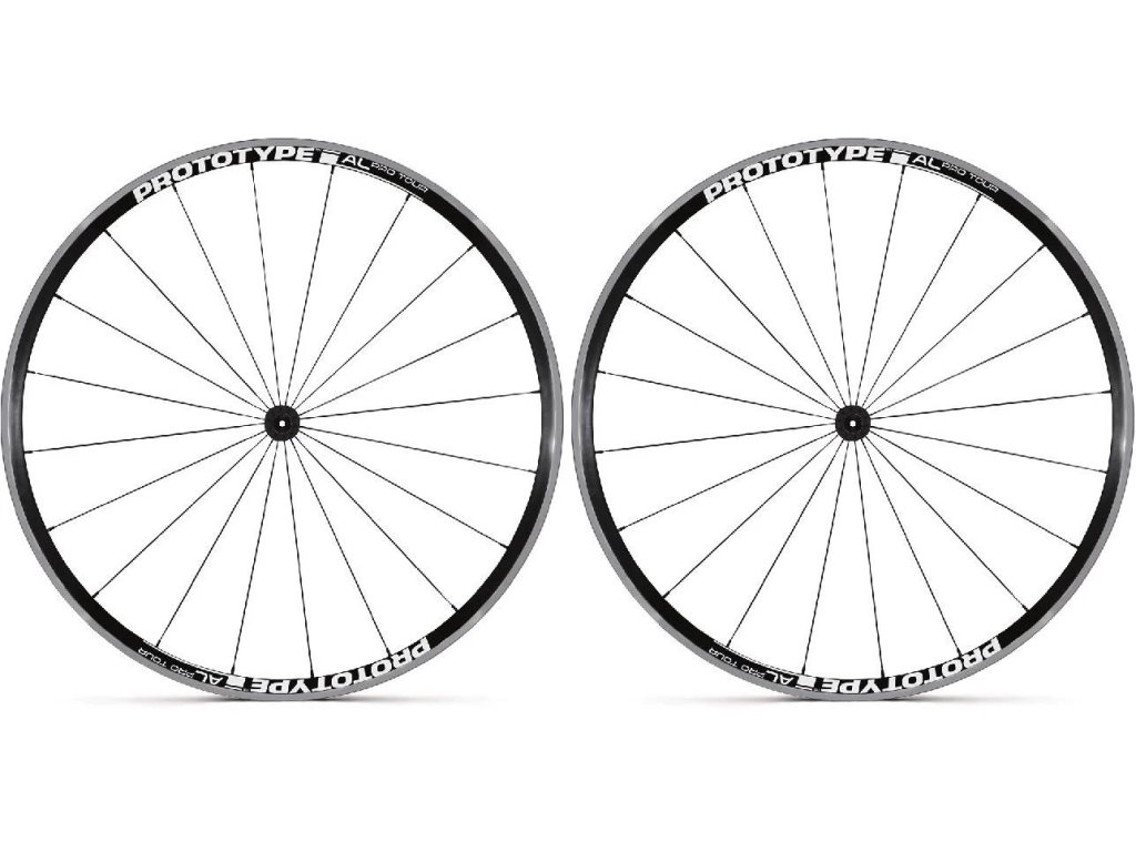 Cestné kolesá PROTOTYPE Pro Tour AL V-brake White - 100/130 - HG orech