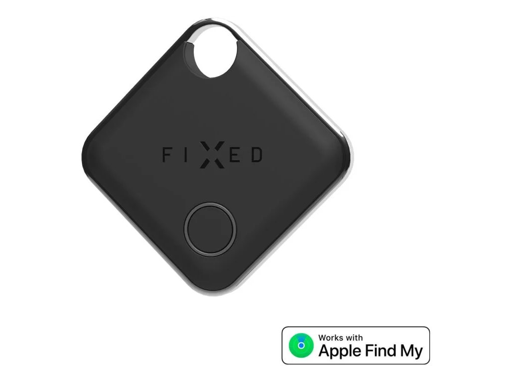 Inteligentné sledovacie zariadenie FIXED Tag s podporou funkcie Find My, čierna