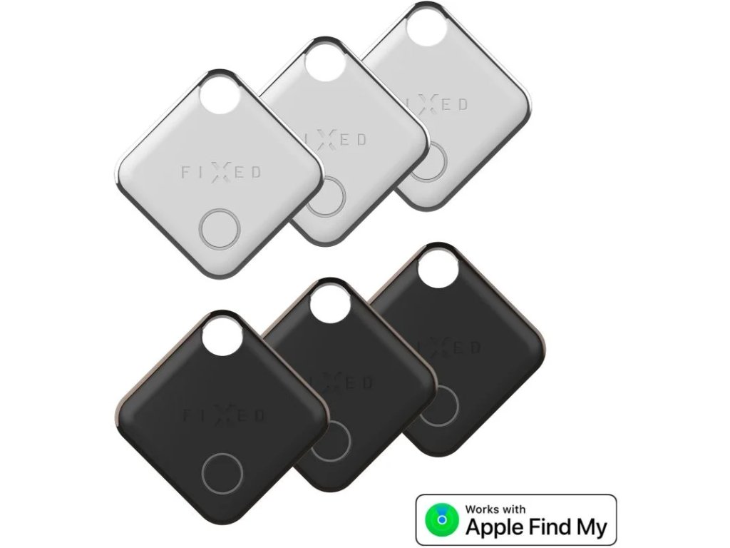 588218 inteligentne sledovacie zariadenie fixed tag s podporou funkcie find my 6 ks 3x cierna 3x biela