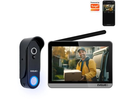 597230 monitor evolveo doorphone w7 strieborny