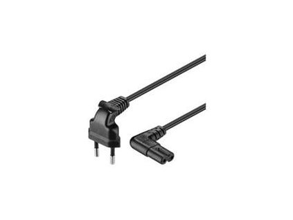 510008 napajaci kabel premiumcord 230v k magnetofonu so zahnutymi konektormi 1m