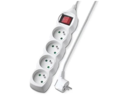 576941 predlzovaci kabel geti gec42s 4 zasuvky 2 m s vypinacom