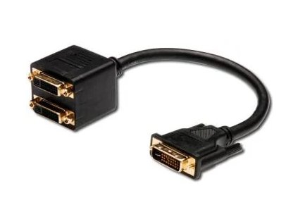 483957 rozbocovac premiumcord dvi d 24 1 samec 2x dvi d 24 1 samica na pripojenie pc a dvoch monitorov