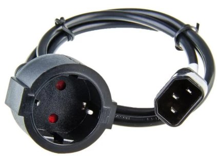 498480 sietovy kabel pre vystup ups redukcia pc konektor iec na beznu zasuvku schuko 1m nkup 230v sch2