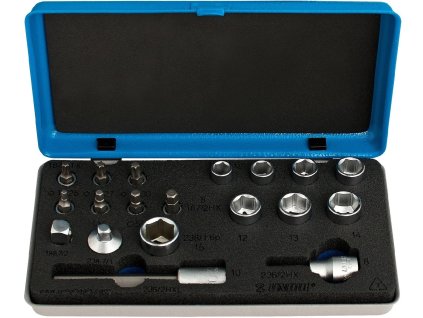 Sada nástrčných kľúčov a bitov Unior 19ks