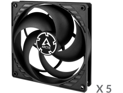 ARCTIC P14 PWM PST Black - hodnotné balenie (5ks)