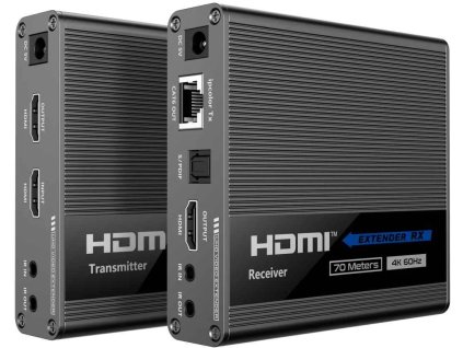 Extender HDMI 2.0 Ultra HD 4kx2k@60Hz do 70 m kaskádovo