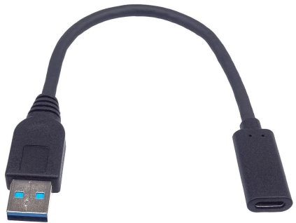 Adaptér PremiumCord USB 3.0 A/single - USB-C/single, USB 3.2 GEN2, 3A, 20 cm