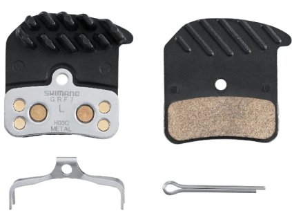 Brzdové doštičky SHIMANO H03C-MF - kovové s chladičom