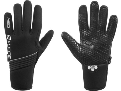Neoprénové rukavice FORCE NEO, čierne veľkosť L
