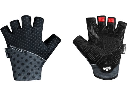 Rukavice FORCE POINTS čierno-sivé veľkosť S