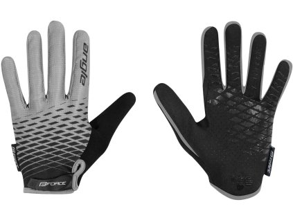 FORCE KID MTB ANGLE letné rukavice, šedo-čierne veľkosť XL